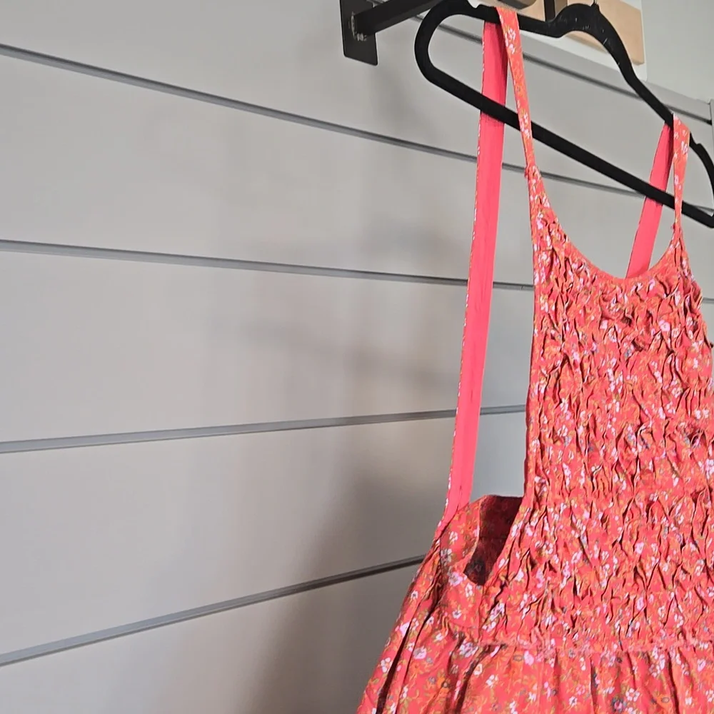 Free People Petunia Cotton Mini Dress In Poppy Combo